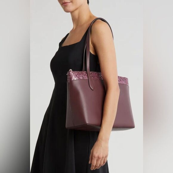 Kate Spade Glitter Flash Tote Shoulder Bag Purse - Picture 9 of 13